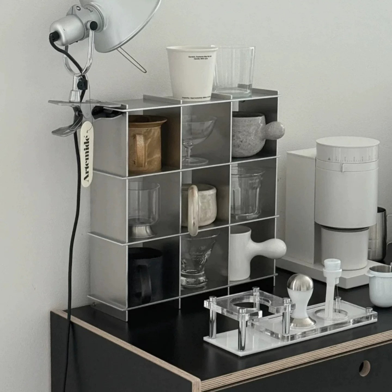 Prateleira Minimalista de Alum - Coffee Equipment Rack avaliação e preço